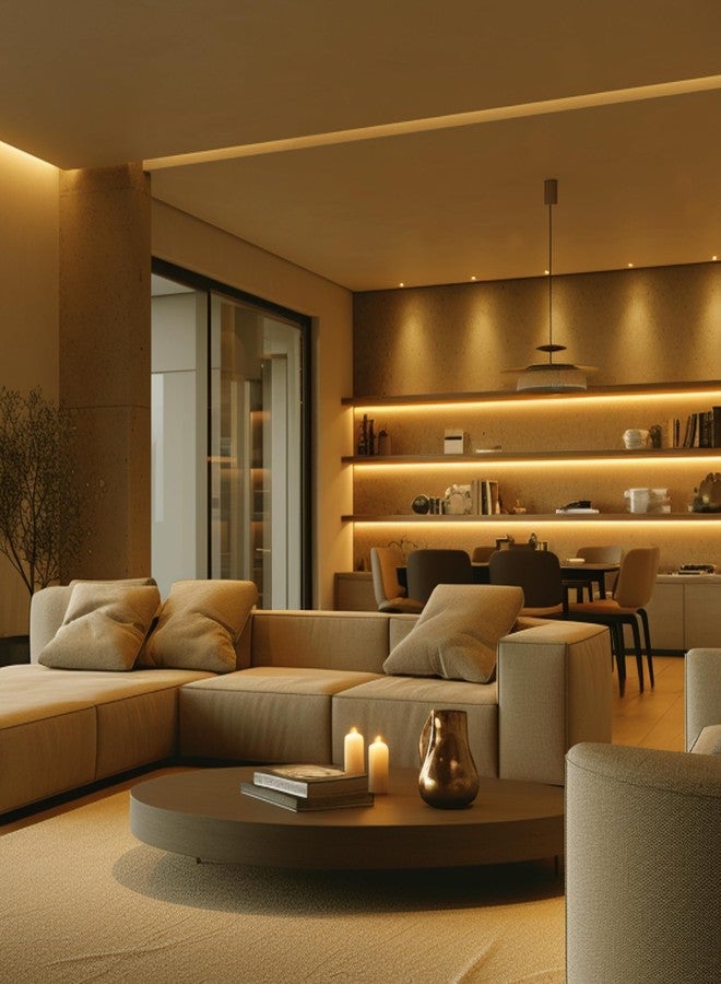 ويبرو شريط إضاءة LED من ويبرو جارنيت بطول 50 مترًا | 96 مصباح LED/متر | أبيض دافئ | مقاوم للماء بمعيار IP65 | شريط إضاءة مرن لتزيين الأماكن الخارجية والداخلية في ديوالي وعيد الميلاد | شريط للشرفات والأسقف المعلقة | عبوة من قطعة واحدة - Image 4